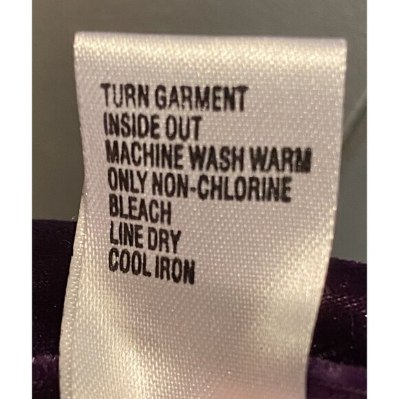 Talbots Kids Purple Velour Dress Size 2 - Picture 5 of 5